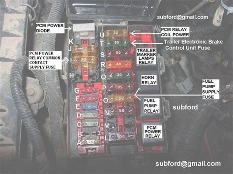 ford power distribution box|2000 ford f150 relay diagram.